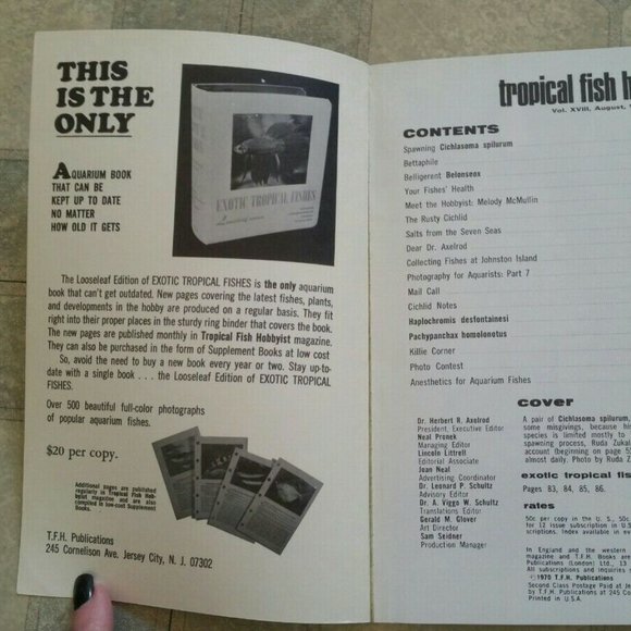 Vintage Tropical Fish Hobbyist Magazine lot - Assorted Volumes from 70 71 72 - Picture 2 of 5